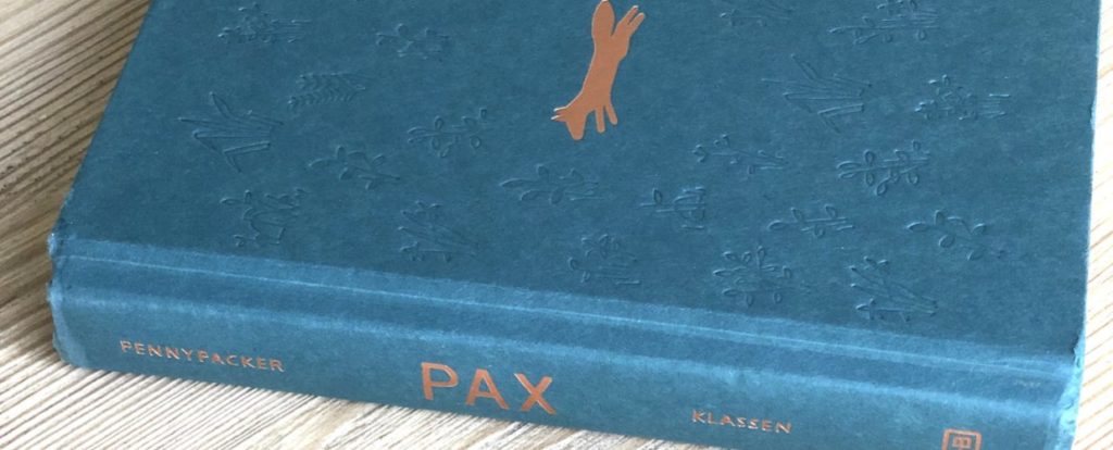The spine of the book Pax